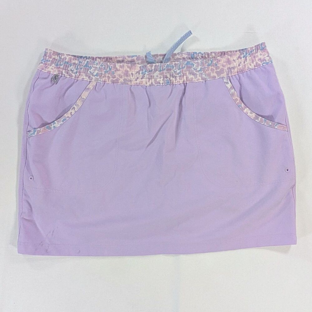 Columbia Womens Size S 10L Tidal Skort Skirt Light Purple Pockets Hiking Tennis